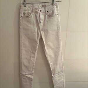 H&M &Denim White Shaping Skinny Jeans Size 30 Regular Waist